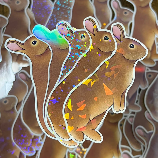 Ginger Bunny Vinyl Sticker