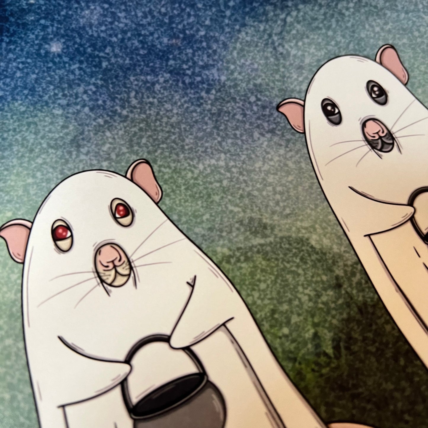 Ghost Rat Friends Print