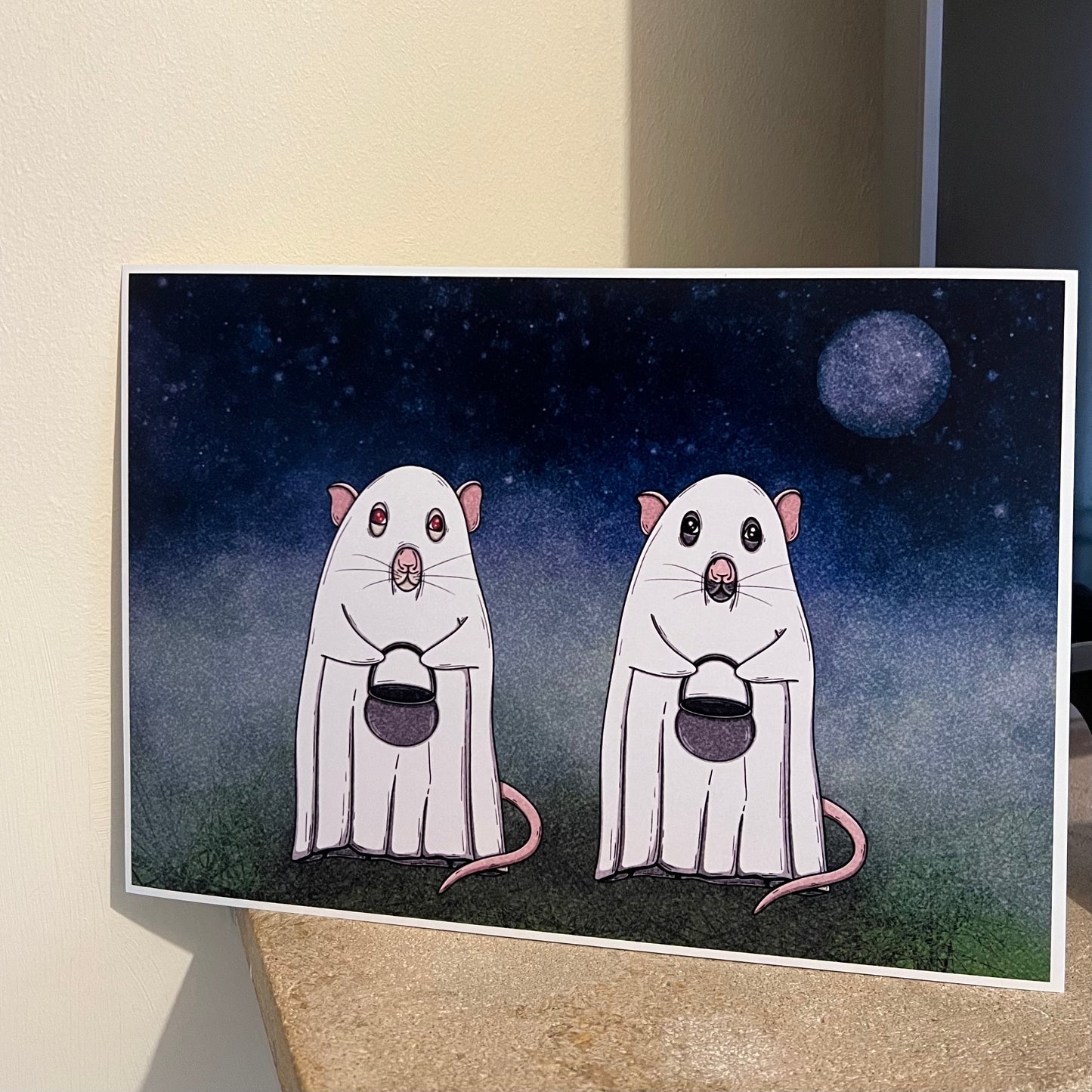 Ghost Rat Friends Print